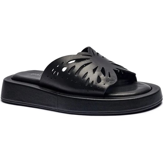 Marc Cain Skórzane klapki ze sklepu Gomez Fashion Store w kategorii Klapki damskie - zdjęcie 185379175