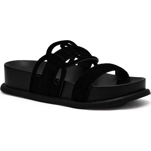 Liu Jo Skórzane klapki LOREN 06 ze sklepu Gomez Fashion Store w kategorii Klapki damskie - zdjęcie 185379176