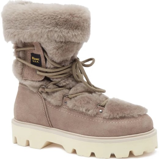 BLAUER Skórzane śniegowce ze sklepu Gomez Fashion Store w kategorii Śniegowce damskie - zdjęcie 185379198