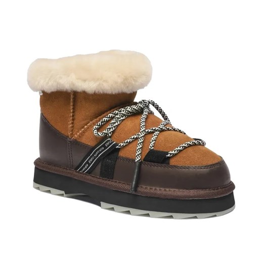 EMU Australia Skórzane śniegowce Blurred Micro | z dodatkiem wełny ze sklepu Gomez Fashion Store w kategorii Śniegowce damskie - zdjęcie 185379245