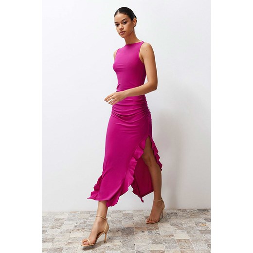 trendyol Sukienka w kolorze różowym ze sklepu Limango Polska w kategorii Sukienki - zdjęcie 185384509