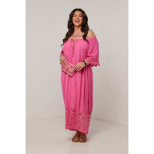 Curvy Lady Sukienka w kolorze różowym ze sklepu Limango Polska w kategorii Sukienki - zdjęcie 185384525