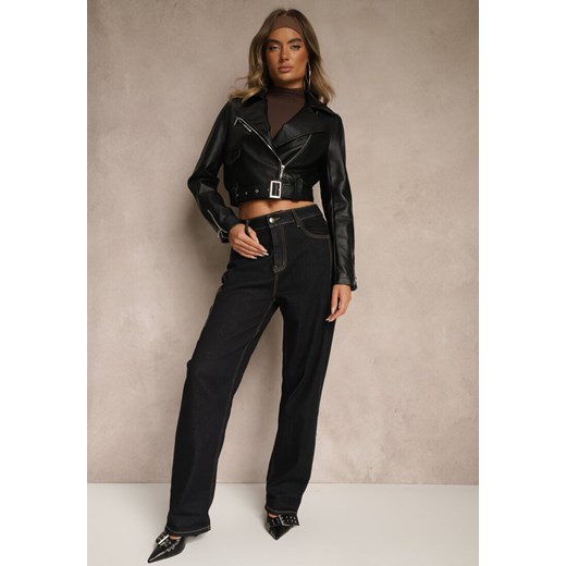 Niebieskie Jeansy Skinny Regular Wiast Simole ze sklepu renee.pl w kategorii Jeansy damskie - zdjęcie 185384765