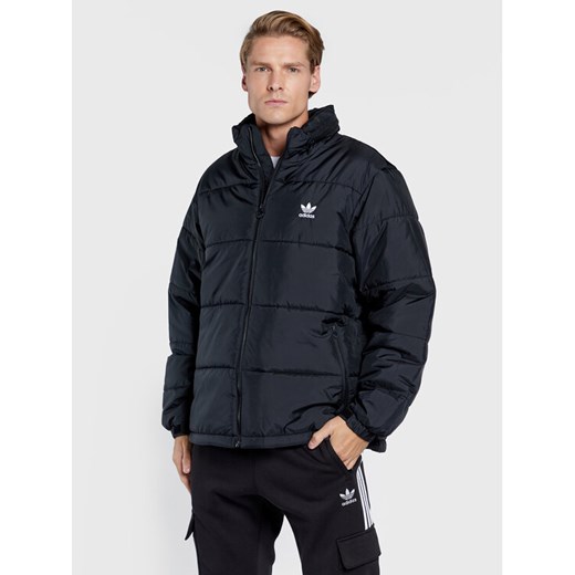 adidas Kurtka przejściowa Essentials HL9190 Czarny Regular Fit ze sklepu MODIVO w kategorii Kurtki męskie - zdjęcie 185384896