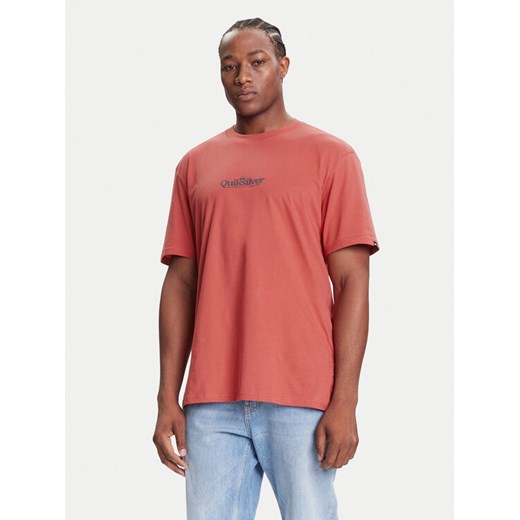 Quiksilver T-Shirt EQYZT08174 Czerwony Regular Fit ze sklepu MODIVO w kategorii T-shirty męskie - zdjęcie 185384897