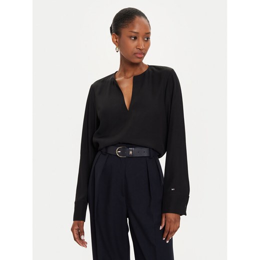 Tommy Hilfiger Bluzka WW0WW43364 Czarny Regular Fit ze sklepu MODIVO w kategorii Bluzki damskie - zdjęcie 185384898