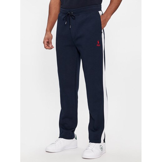 Polo Ralph Lauren Spodnie dresowe 710926505001 Granatowy Regular Fit ze sklepu MODIVO w kategorii Spodnie męskie - zdjęcie 185384979