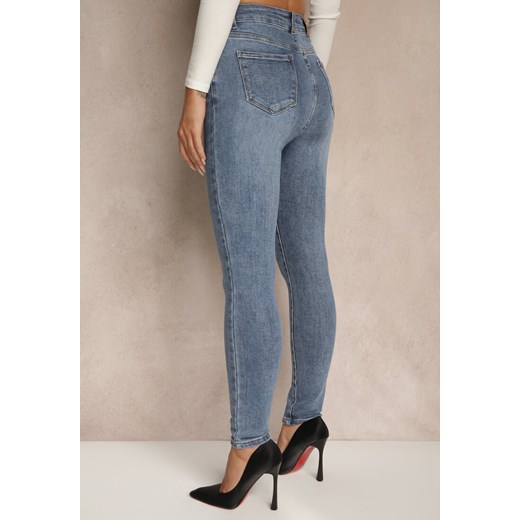 Niebieskie Jeansy Skinny High Waist Melarrii Renee S renee.pl