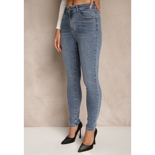 Niebieskie Jeansy Skinny High Waist Melarrii Renee S renee.pl