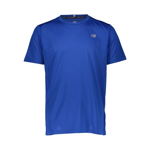 New Balance Koszulka &quot;Core Run&quot; w kolorze niebieskim do biegania ze sklepu Limango Polska w kategorii T-shirty męskie - zdjęcie 185387356