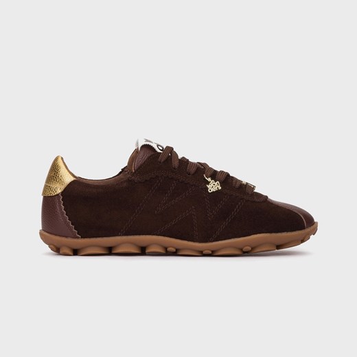 Hiszpańskie sneakersy premium - WONDERS AP-2103 BRĄZOWE ze sklepu Tymoteo.pl - sklep obuwniczy w kategorii Buty sportowe damskie - zdjęcie 185389276