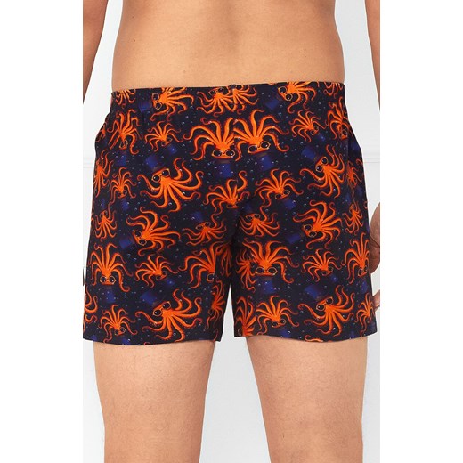 Luźne bokserki męskie Oskar, Kolor granatowy-wzór, Rozmiar S, Italian Fashion ze sklepu Primodo w kategorii Majtki męskie - zdjęcie 185389785