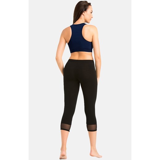 Legginsy damskie bawełniane czarne 3/4 Glamo, Kolor czarny, Rozmiar 3XL, Teyli ze sklepu Intymna w kategorii Spodnie damskie - zdjęcie 185390175