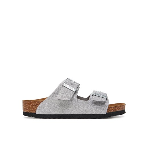 Klapki Birkenstock Arizona Kids 1030477 Srebrny ze sklepu eobuwie.pl w kategorii Klapki dziecięce - zdjęcie 185390377