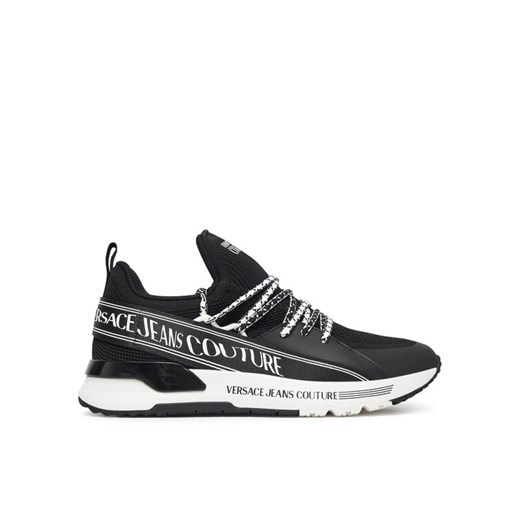Sneakersy Versace Jeans Couture 79YA3SA3 ZSD03 Czarny ze sklepu eobuwie.pl w kategorii Buty sportowe męskie - zdjęcie 185390408