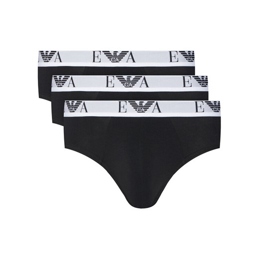 Emporio Armani Underwear Komplet 3 par slipów EM000258 AF14131 MC061 Czarny ze sklepu MODIVO w kategorii Majtki męskie - zdjęcie 185391198