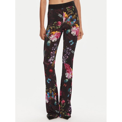 Versace Jeans Couture Legginsy 79HAC107 JS487 Kolorowy Flare Fit ze sklepu MODIVO w kategorii Spodnie damskie - zdjęcie 185391215