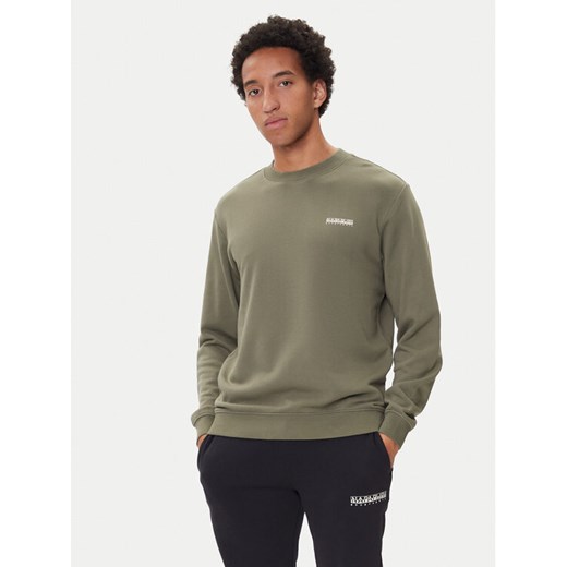 Napapijri Bluza B-Small Box C NP0A88TP Khaki Relaxed Fit ze sklepu MODIVO w kategorii Bluzy męskie - zdjęcie 185391288