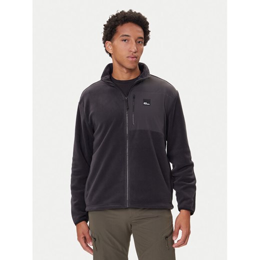 Jack Wolfskin Polar Sumetro Fz A64108 Czarny Relaxed Fit ze sklepu MODIVO w kategorii Bluzy męskie - zdjęcie 185391307
