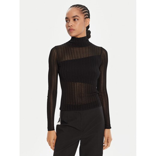 HUGO Sweter Siclamino 50542650 Czarny Slim Fit ze sklepu MODIVO w kategorii Swetry damskie - zdjęcie 185391315