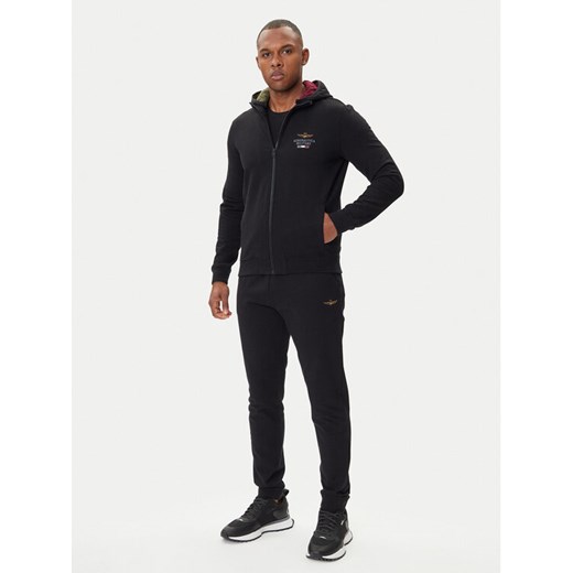 Aeronautica Militare Dres 252TF0102UF00662 Czarny Regular Fit ze sklepu MODIVO w kategorii Dresy męskie - zdjęcie 185391448