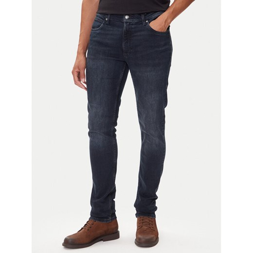 Lee Jeansy Luke 112370638 Czarny Slim Fit ze sklepu MODIVO w kategorii Jeansy męskie - zdjęcie 185391457