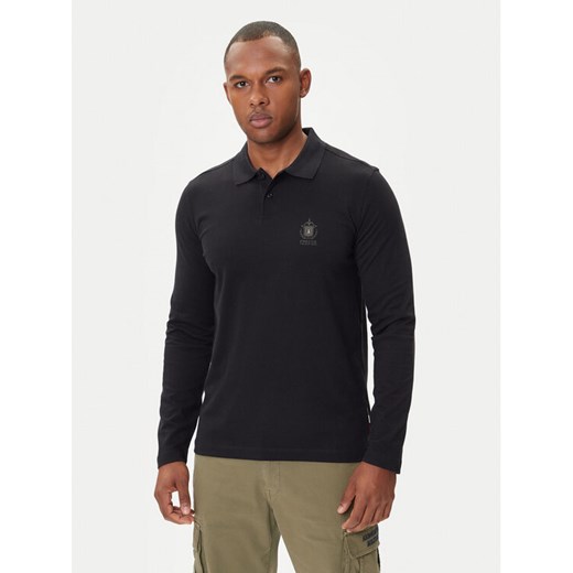 Aeronautica Militare Polo 252PO1886UJ00703 Czarny Regular Fit ze sklepu MODIVO w kategorii T-shirty męskie - zdjęcie 185391507