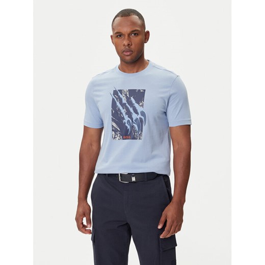 BOSS T-Shirt Te_Animali 50546362 Granatowy Regular Fit ze sklepu MODIVO w kategorii T-shirty męskie - zdjęcie 185391566