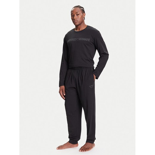 Emporio Armani Underwear Piżama EM000616 AF14978 UC001 Czarny Regular Fit ze sklepu MODIVO w kategorii Piżamy męskie - zdjęcie 185391577