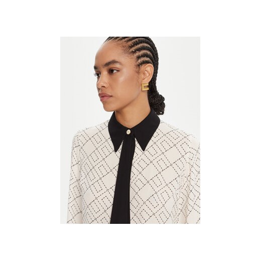 Elisabetta Franchi Koszula CA-104-56E2-V320 Biały Regular Fit Elisabetta Franchi 46 MODIVO