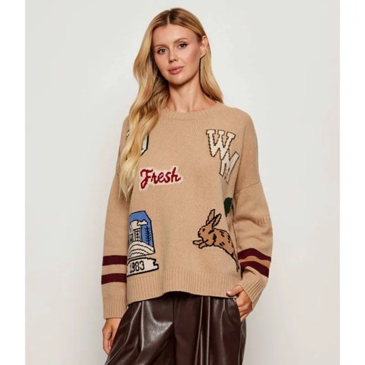Weekend MaxMara Wełniany sweter PAVIDI | Relaxed fit ze sklepu Gomez Fashion Store w kategorii Swetry damskie - zdjęcie 185394007