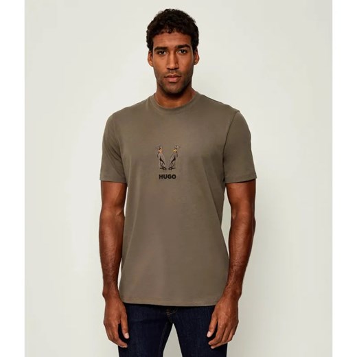 HUGO T-shirt Dugolini | Regular Fit ze sklepu Gomez Fashion Store w kategorii T-shirty męskie - zdjęcie 185394045