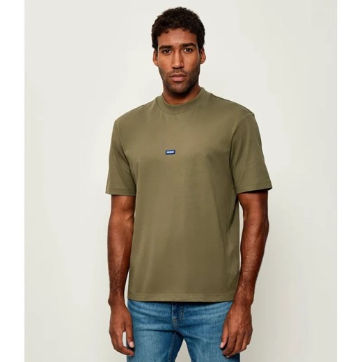 Hugo Blue T-shirt Nieros | Regular Fit ze sklepu Gomez Fashion Store w kategorii T-shirty męskie - zdjęcie 185394057