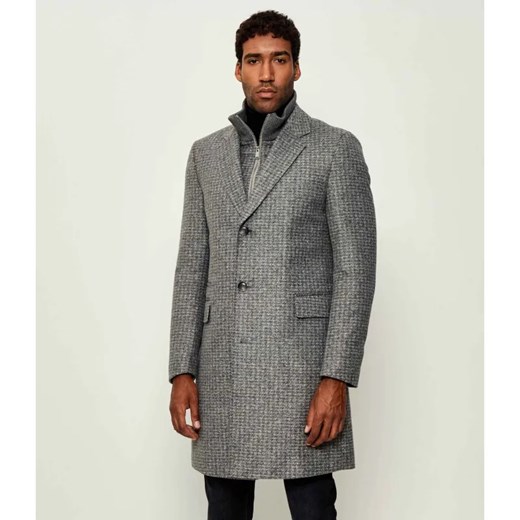 BOSS BLACK Płaszcz 2w1 H-Hyde-J-Bib-Pad-254 | z dodatkiem wełny ze sklepu Gomez Fashion Store w kategorii Płaszcze męskie - zdjęcie 185395099