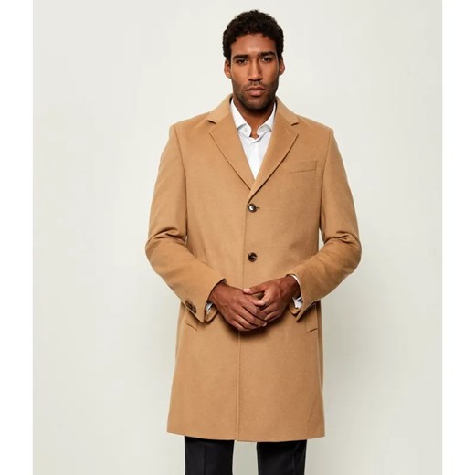 BOSS BLACK Wełniany płaszcz H-Hyde-254 | z dodatkiem kaszmiru ze sklepu Gomez Fashion Store w kategorii Płaszcze męskie - zdjęcie 185395108