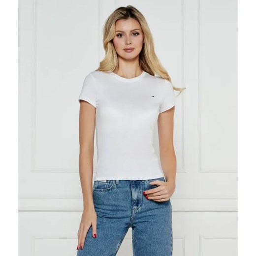 Tommy Jeans T-shirt | Slim Fit ze sklepu Gomez Fashion Store w kategorii Bluzki damskie - zdjęcie 185395145