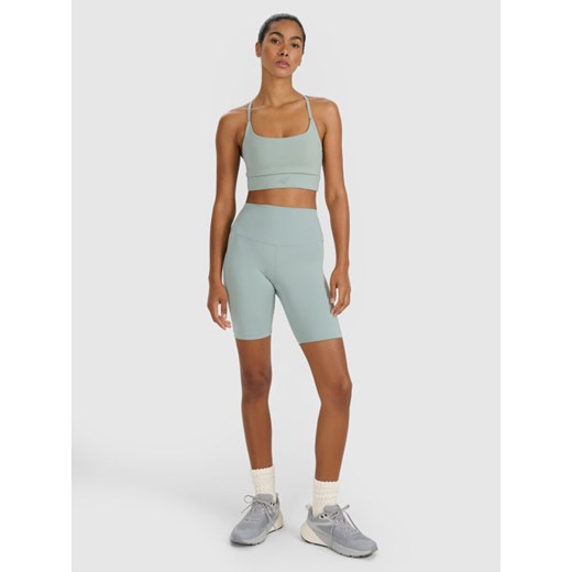 Damskie kolarki treningowe 4F 4FWAW25TFSTF051 - czerwone ze sklepu Sportstylestory.com w kategorii Szorty - zdjęcie 185395475