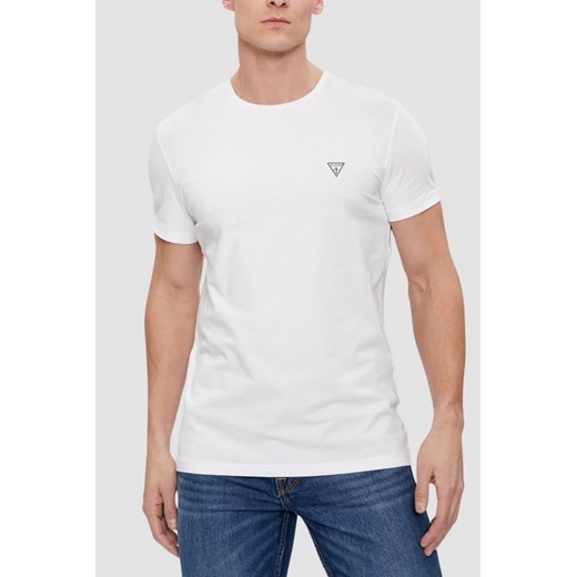 GUESS Zestaw białych męskich koszulek Caleb Hero 2PACK, Rozmiar S ze sklepu outfit.pl w kategorii T-shirty męskie - zdjęcie 185396316