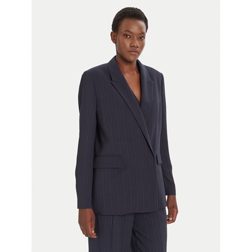 BOSS Marynarka Janka-DB2 50548492 Granatowy Relaxed Fit ze sklepu MODIVO w kategorii Marynarki damskie - zdjęcie 185397186