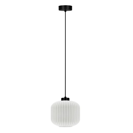 Lampa wisząca czarno-biała F0-T73 ze sklepu Edinos.pl w kategorii Lampy wiszące - zdjęcie 185399156