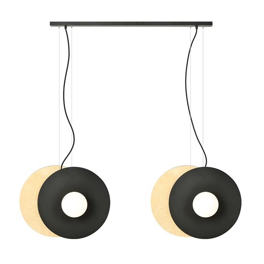 Loftowa podwójna lampa wisząca opal - D105-Stachys ze sklepu Edinos.pl w kategorii Lampy wiszące - zdjęcie 185400127