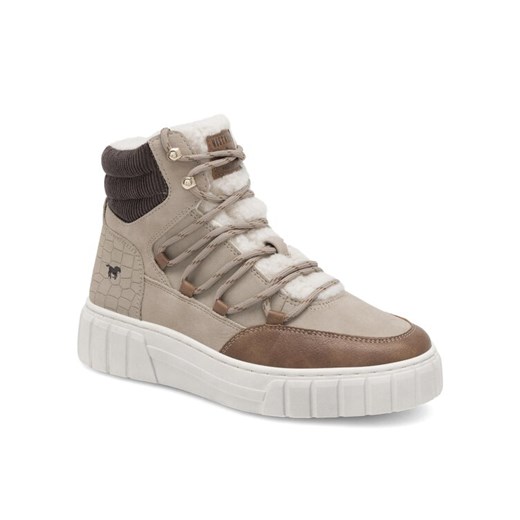 Sneakersy Mustang 1446-601 Beżowy Mustang 39 eobuwie.pl
