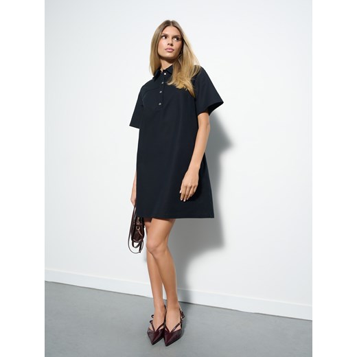Mohito - Koszulowa granatowa sukienka mini - granatowy Mohito 42 Mohito