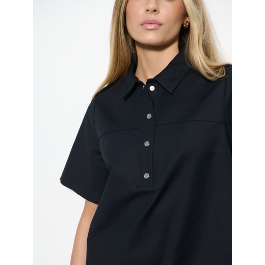Mohito - Koszulowa granatowa sukienka mini - granatowy Mohito 40 Mohito