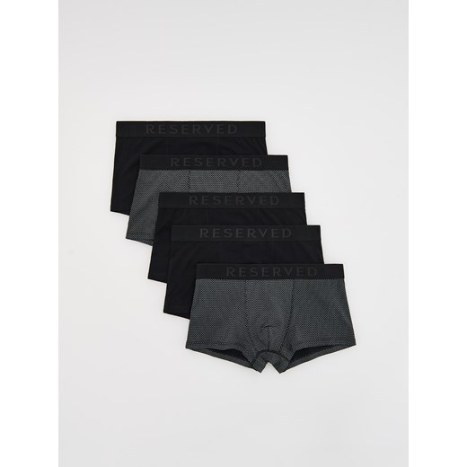 Reserved - 5 pack bokserek Classic - czarny ze sklepu Reserved w kategorii Majtki męskie - zdjęcie 185405178