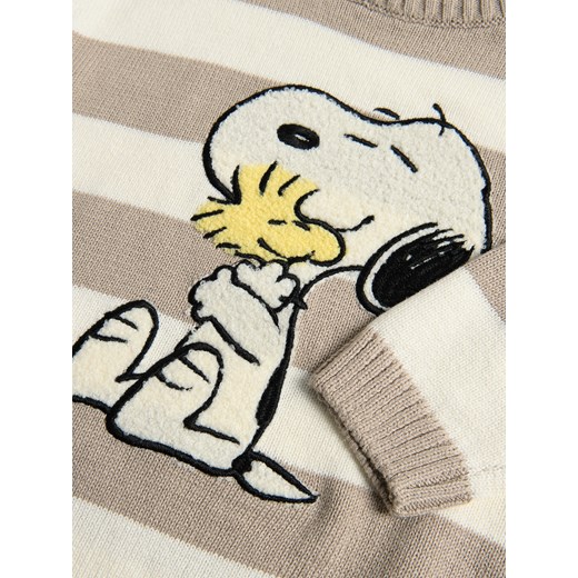 Reserved - Sweter Snoopy - złamana biel Reserved 110 (4-5 lat) Reserved