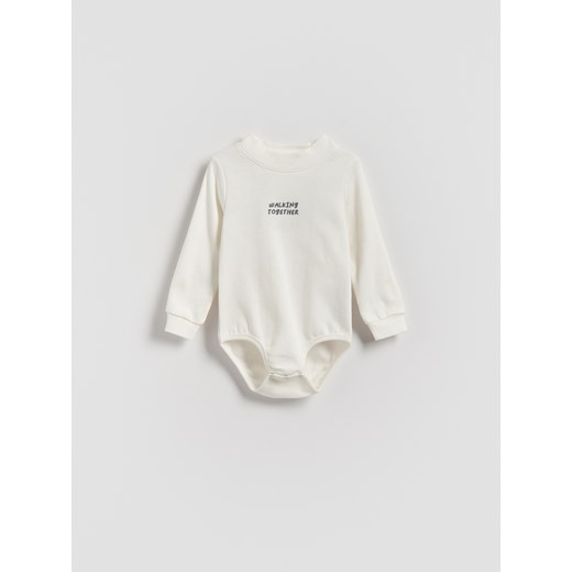 Reserved - Bawełniane body 2 pack - złamana biel Reserved 80 (9-12 m.) Reserved