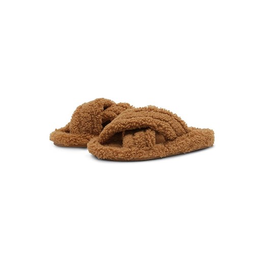 Ilse Jacobsen Skórzane kapcie w kolorze jasnobrązowym ze sklepu Limango Polska w kategorii Kapcie damskie - zdjęcie 185407216