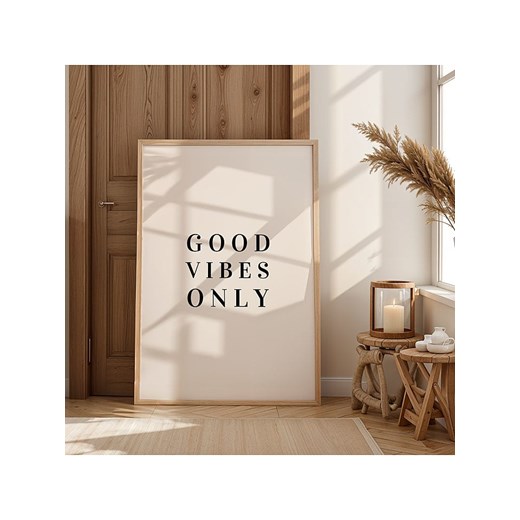 poster lab Druk artystyczny &quot;Good vibes only&quot; w ramce ze sklepu Limango Polska w kategorii Obrazy - zdjęcie 185407475