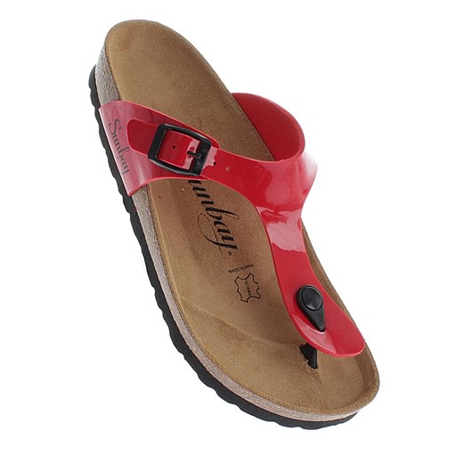 Sunbay Japonki w kolorze czerwonym ze sklepu Limango Polska w kategorii Klapki damskie - zdjęcie 185407675